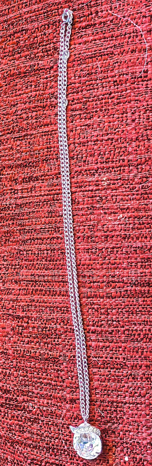 Authentic Eisenberg Crystal Solitaire Pendant - image 5