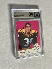 Andy Russell signed encapsulated Card Beckett BAS cert slabbed 1969 Topps #17