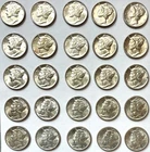 1944-P Uncirculated Mercury Dimes Lot