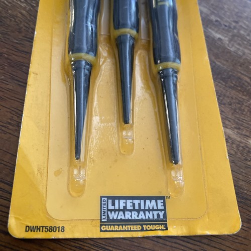 DEWALT DWHT58018 3-PIECE NAIL SET BI-METAL GRIP SOLID STEEL CORE - Picture 3 of 4