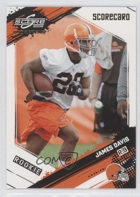 2009 Score Inscriptions Rookie Scorecard 39/50 James Davis #347 Rookie RC 1s8