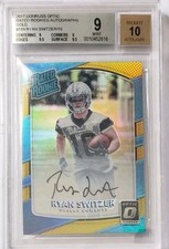 2017 Donruss Optic Rated Rookies Autographs Gold #189 Ryan Switzer /10 BGS 9/10