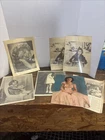 Vintage SHIRLEY TEMPLE Prints of Photographs Sledding, Chalkboard, Other