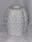 Vintage White Milk Glass Fenton Hobnail Fairy Lamp Replacement Top Only READ