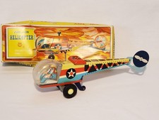 NIB Friction Toy Tin Helicopter MF334