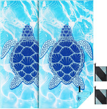 Telo Mare Xxl Set Da 2-90 X 180 Cm, Telo Mare Grande in Microfibra Ad Asciugatur