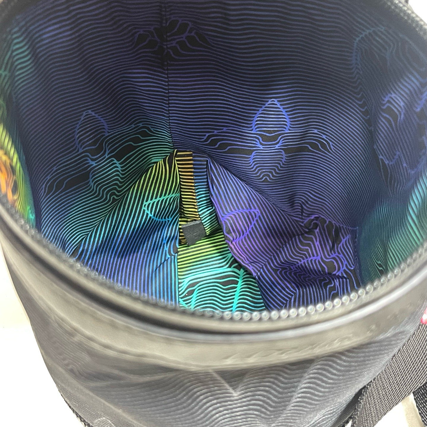 Louis Vuitton 2054 Expandable Black Canvas Bucket Crossbody Bag image 9