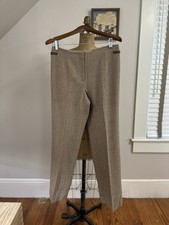 Vintage 2000s Ann Taylor Brown Chevron Trouser Size 6P