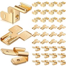 36 PCS Quick Splice Wire Terminals Piggyback Spade Connector 1/4" Tabs Gold