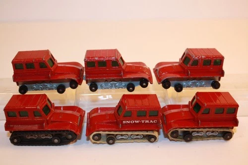 Six (6) Vintage 1964 Lesney Matchbox Snow-Trac Vehicles #35