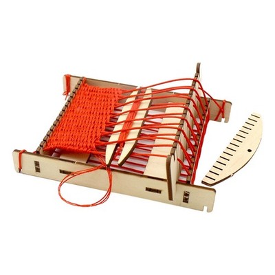 Webstuhl-Kit Webmaschine Intellektuelles Spielzeug mit Zubehör aus Holz für