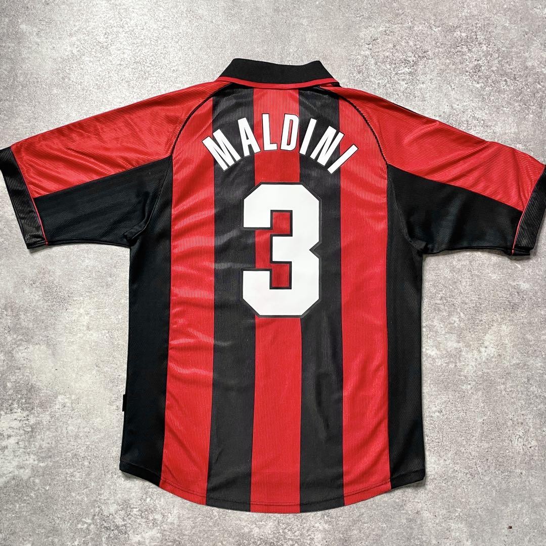 ACミラン MALDINI ユニフォーム Adidas AC Milan Home Jersey 98-99 Maldini #3 Retro Vintage