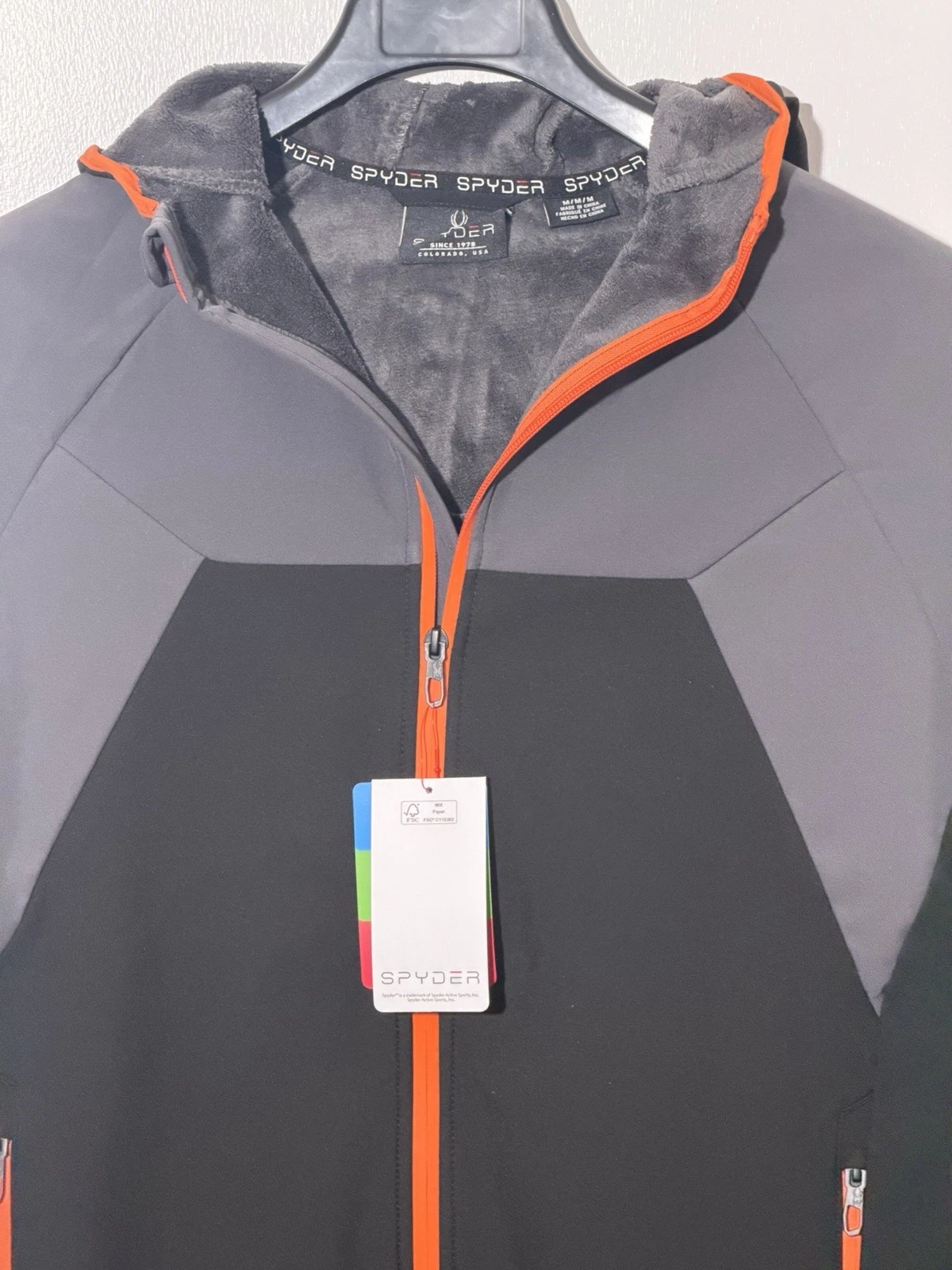 SPYDER Soft Shell Medium Weight Jacket NWT Sizes: Medium & Small