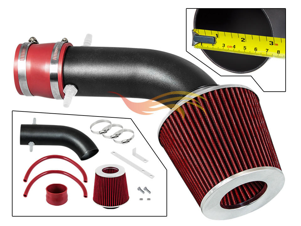 BCP RW RED For 2001-2003 Acura CL/TL Type-S 3.2L V6 Ram Air Intake Kit+Filter