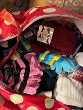NEW 80+ Pairs Girls Toe Socks, Mixed Colours, Bargain Wholesale Christmas Resale