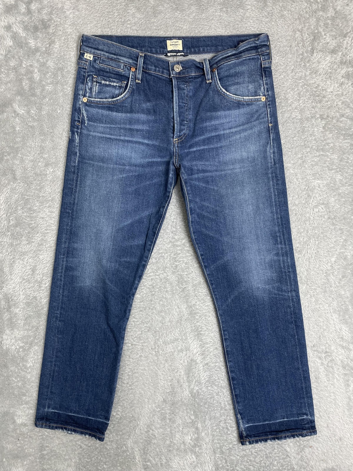 Citizens Of Humanity Emerson Slim Boyfriend Jeans Womens 29 Blue Mid Rise Ankle