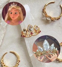 Rapunzel Crown as Ring, Adjustable, Golden, Tangled