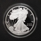2021 *W* TYPE 2 $1 AMERICAN SILVER PROOF EAGLE COIN/CAPSULE ON - FREE SHIPPING!