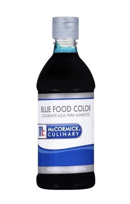 McCormicks Blue Food Coloring, 16 Fl Oz - One 16 Fluid Ounce Exp: 1/29/29 New