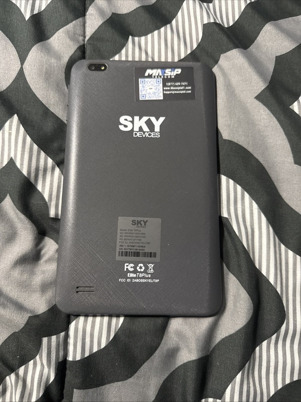 SKY Devices Elite T8Plus Tablet Black 2G 3G 4G PARTS ONLY 