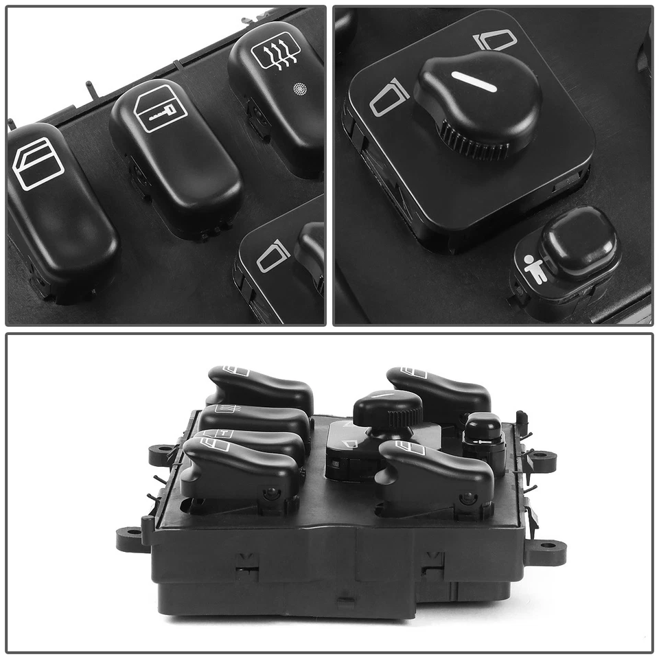 FOR 98-03 MERCEDES-BENZ ML320 ML430 ML55 FRONT CENTER MASTER POWER WINDOW SWITCH - Image 3 of 4