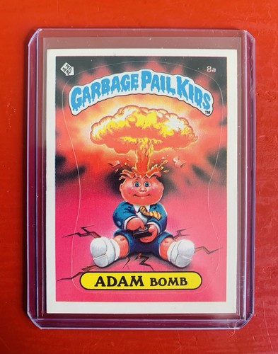 1985 Topps Garbage Pail Kids Series 1 ADAM BOMB #8A Matte Checklist OS1