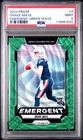 2024 PANINI PRIZM EMERGENT GREEN WAVE #4 DRAKE MAYE ROOKIE RC PSA 9