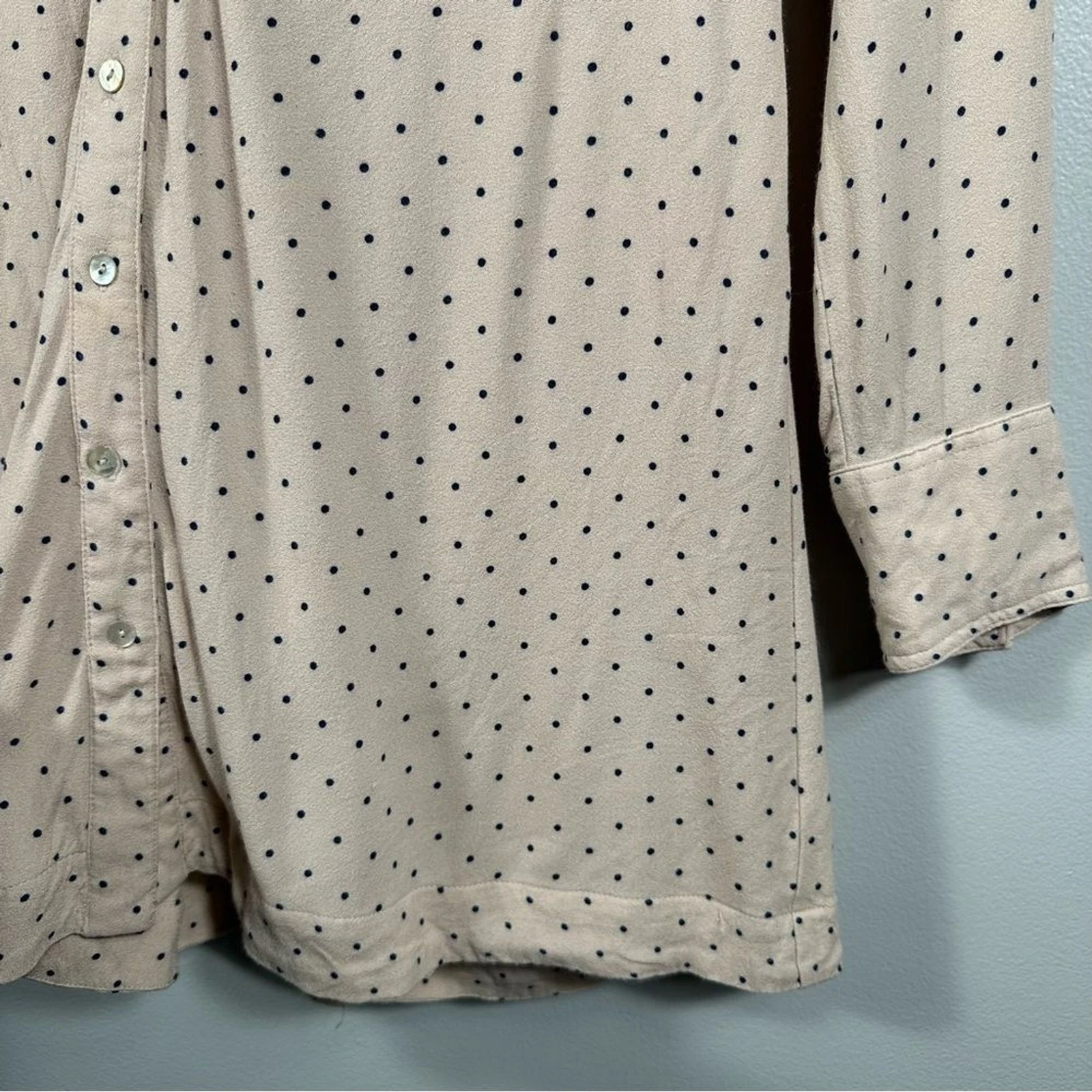 Free People Blush This Town abito buttondown San Valentino a pois taglia media