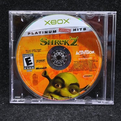 Shrek 2 (Microsoft Xbox, 2004) Platinum  Hits Disc Only