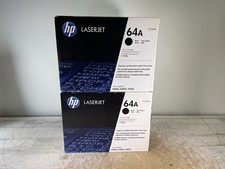 LOT OF 2 HP LASERJET 64A CC364A BLACK TONER CARTRIDGE - NEW-SEALED BOX
