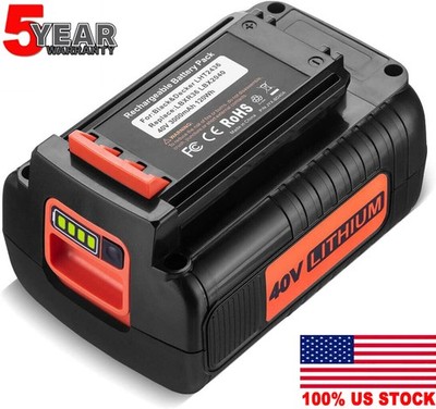 36V Lithium Battery for Black and Decker LBXR36 4.0AH 40 Volt Max LBX2040 Tools