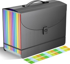 Accordion File Organizer/Expanding File Folder with Handle,13 Pockets Filing