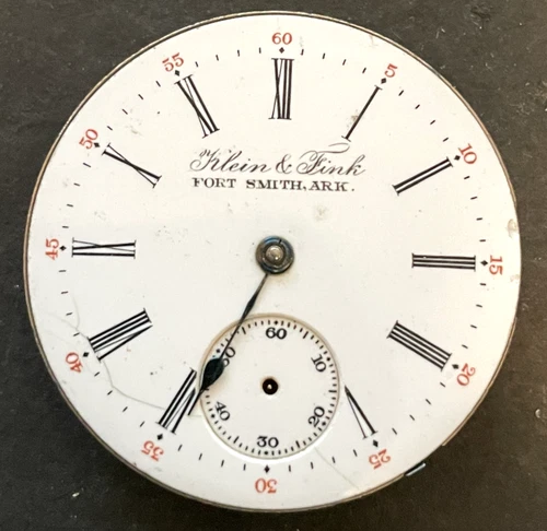 Antique 1901 Illinois Grade 163 Pocket Watch Movement Parts/Repair 6s 15j USA