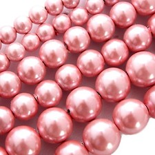 MAGNETIC HEMATITE JEWELRY BRACELET BEADS PEARL MEDIUM PINK 4MM HIGH POWER HPINK