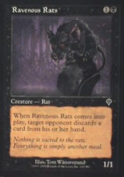 Ravenous Rats 120 Invasion Common MTG