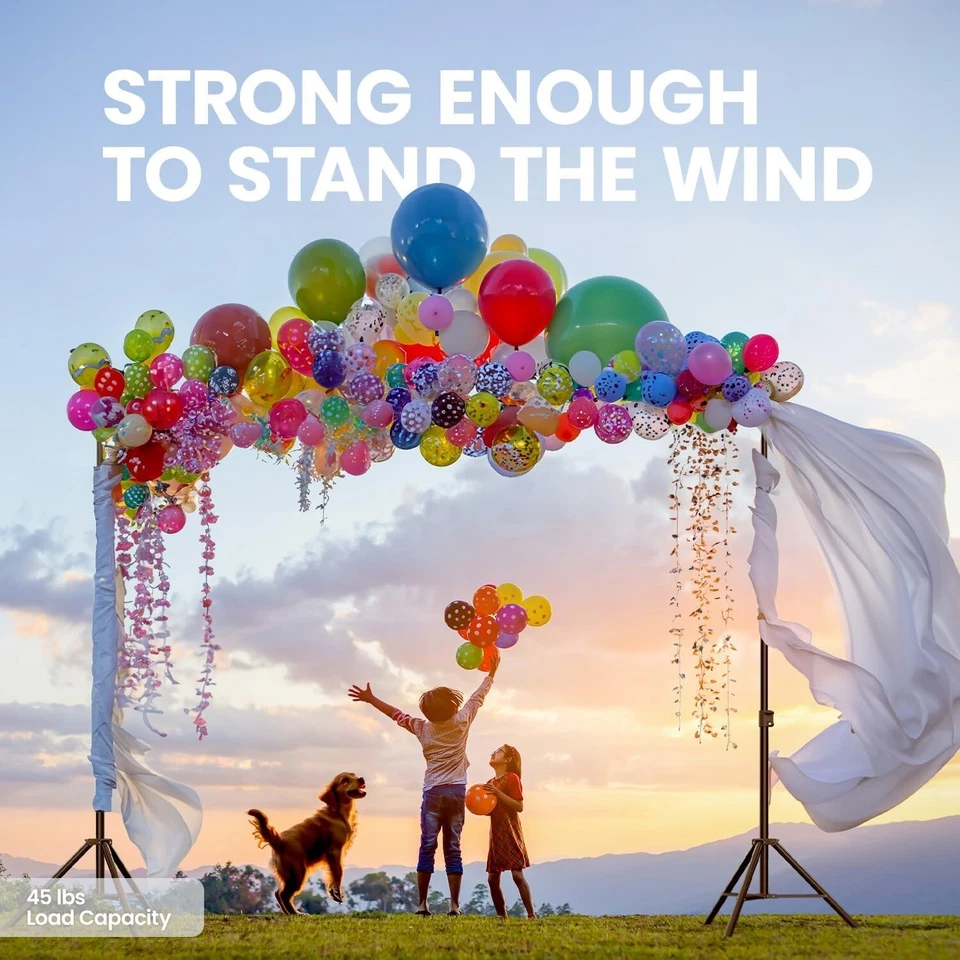 Soporte De Telon De Fondo Para Fiestas Estudio Fotografia 10.1 x 8 ft Ajustable Foto 2 de 4