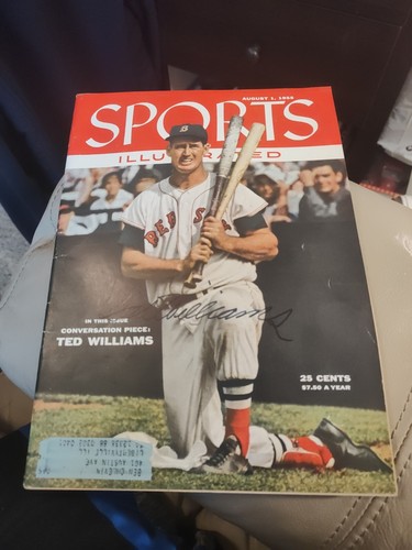 TED WILLIAMS 1955 REVISTA DEPORTIVA ILUSTRADA AUTÓGRAFO COMPLETO