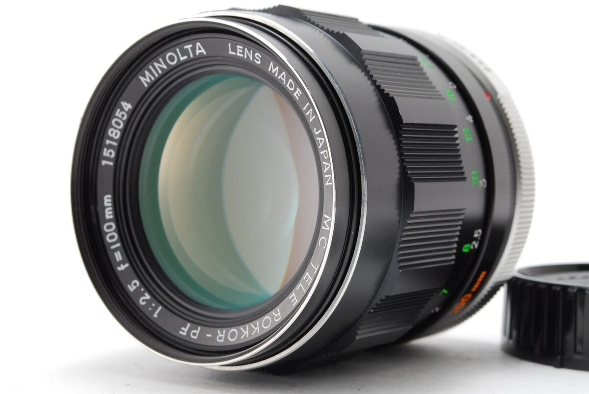 NEAR MINT/CAP】Minolta MC TELE ROKKOR PF 100mm f2.5 NEAR MINT/CAP】Minolta MC TELE ROKKOR PF 100mm f2.5