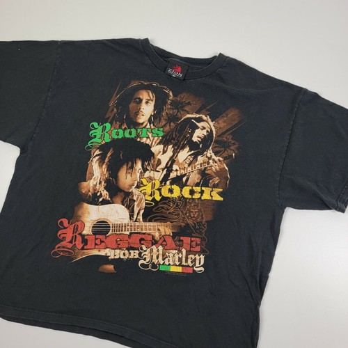 VTG Y2K Bob Marley Big Graphic Rap Tee 