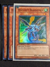 Yugioh - 3x Dragunity Brandistock HA04-EN013 1st Edition Super Rare NM