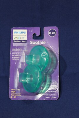 Philips Avent Pacifier Soothie 0-3m - 2 pieces - Made in U.S.A. - BPA Free