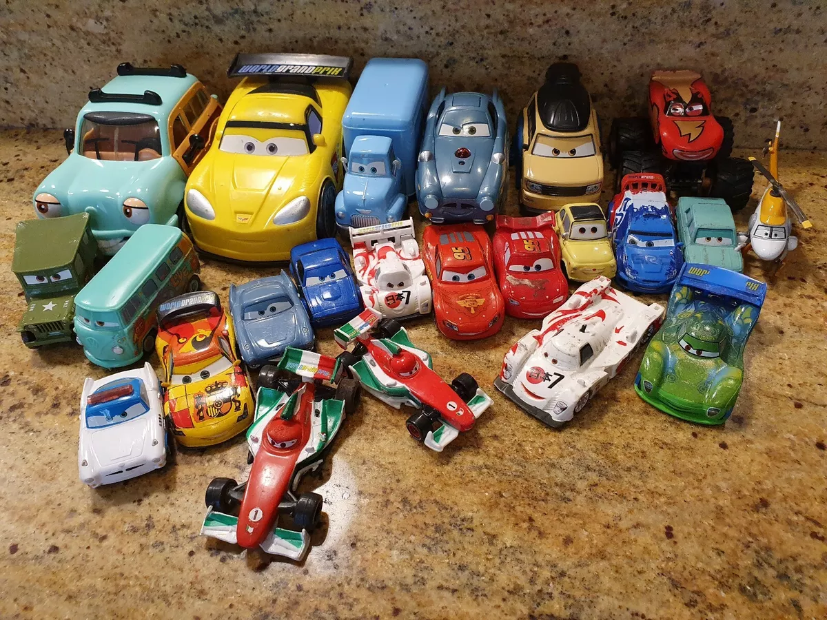 Lot of 23 Disney Pixar CARS Planes DIECAST VEHICLES LOT Race Cars,  Helicopter