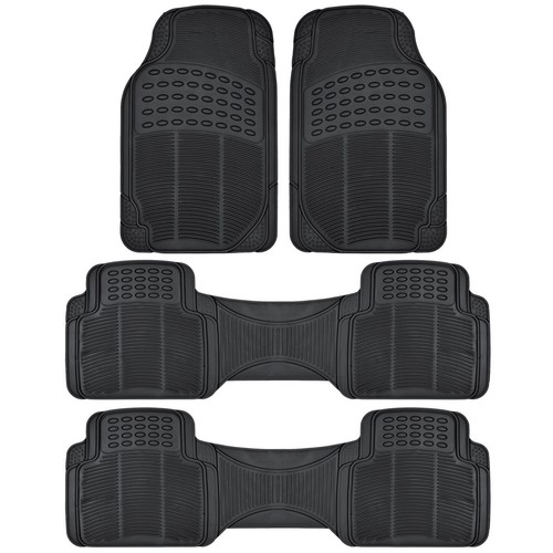 Heavy Duty Rubber Car Floor Mats 3 Row Protection for Toyota Highlander