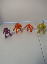 Vintage 1980s 5 rubber GUNDAM PENCIL TOPPERS LOT Robots Hong Kong Transformers