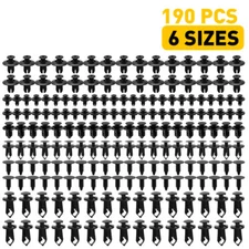 190X Car Clips for Plastic Hole Rivets Retainer Fender Push Pin Bumper Fastener
