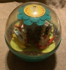 Vintage Fisher Price 1966 Roly Poly Musical Chime Rocking Horse Toy Ball, #165