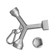 Meter Curb Box Key Wrench for Meter Pit Cover w/ Pentagon Nut Water Meter Valve