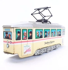 Modern Toys Japan FRANKFURT AM MAIN STREET CAR Tin Friction Toy TRAM Mint`60 TOP
