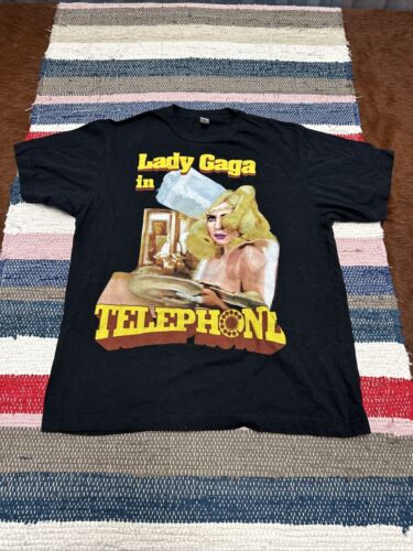 Lady Gaga in Telephone 2010 Monster Ball Tour Shirt Size Medium Concert Rare Y2K - 第 1/5 張圖片