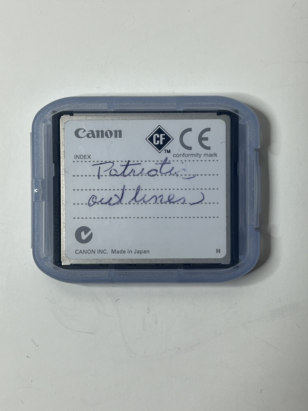 Canon Compact Flash Camera Memory Card 8 MB FC8M Preowned Untested